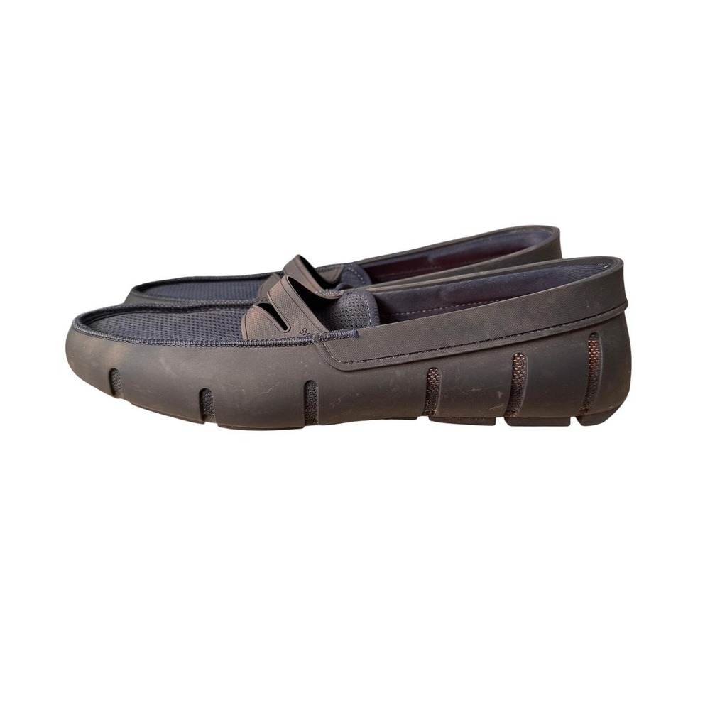 SWIMS Navy Blue Rubber Mesh Penny Loafers Mens Size 10 Water‎ Resistant Shoes